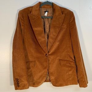 J CREW Black label blazer academia jacket corduroy vintage honey brown